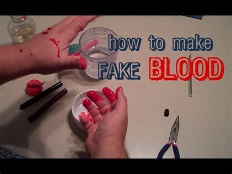 how to make fake blood for clothes uk|how to make fake blood without corn syrup.